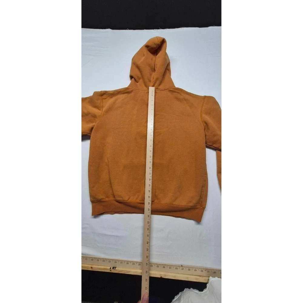 Browning Outdoor men's orange hoodie camo lined hood deer logo sz. L drawstring‎